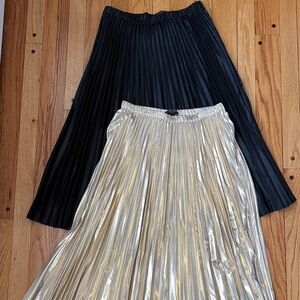 Midi pleated Skirt Set